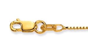 Glow 201.1045.25 Ketting Venetiaans geelgoud 0,8 mm 2,5 gr. 45 cm