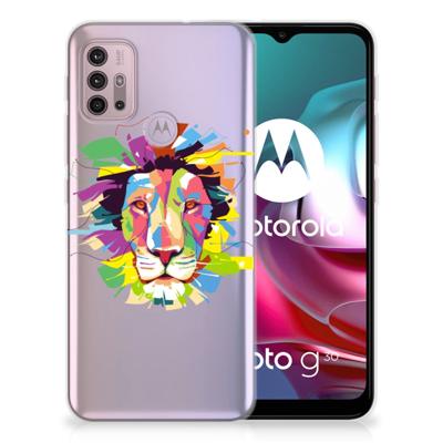 Motorola Moto G30 | G10 Telefoonhoesje met Naam Lion Color Motorola Moto G30 | G10 Telefoonhoesje met Naam Lion Color
