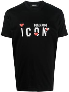 DSQUARED2 t-shirt à logo Icon imprimé - Noir