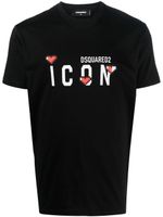 DSQUARED2 t-shirt à logo Icon imprimé - Noir - thumbnail