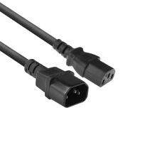 ACT AC3315 Stroomkabel C13 - C14 Zwart - 1,8 meter
