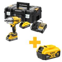 DeWALT DCF900H2T Accu slagmoersleutel 1400Nm 1/2" frictiering 18V XR POWERSTACK 5.0Ah in TSTAK