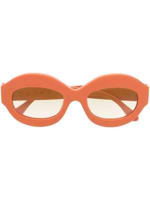 Marni Eyewear lunettes de soleil G1E à monture ovale - Orange