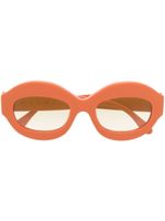 Marni Eyewear lunettes de soleil G1E à monture ovale - Orange - thumbnail