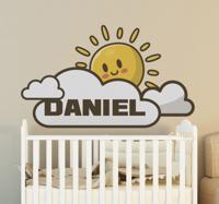 Stickers kinderkamer Zon over wolk