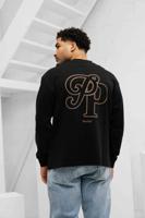 Pure Path Initials Longsleeve T-Shirt Heren Zwart - Maat L - Kleur: Zwart | Soccerfanshop