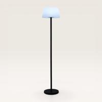 Staande lamp Nesari sole - Met afneembare voet en oplaadbaar via USB C of met solarenergie - Inclusief afstandsbediening om te kiezen uit zes RGB-kleuren