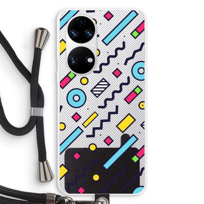 8-bit N°8: Huawei P50 Transparant Hoesje met koord