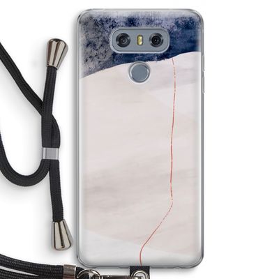 Stone White: LG G6 Transparant Hoesje met koord