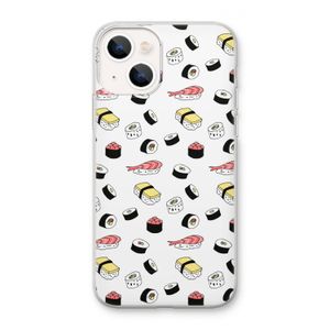 Sushi time: iPhone 13 mini Transparant Hoesje