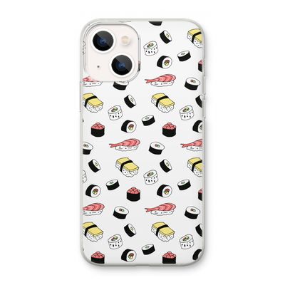 Sushi time: iPhone 13 mini Transparant Hoesje