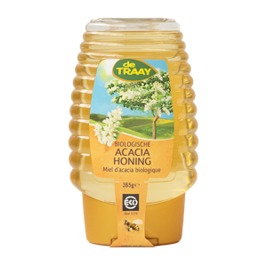 De Traay Acacia Honing Bio Knijpfles (365 gram)