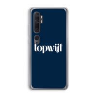 Topwijf Navy: Xiaomi Mi Note 10 Transparant Hoesje