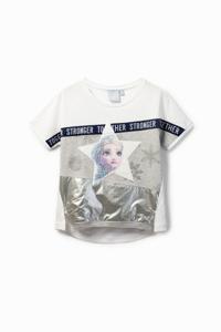 T-shirt met omkeerbare pailletten "Frozen 2" - WHITE - 11/12