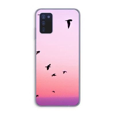 Fly away: Samsung Galaxy A03s Transparant Hoesje