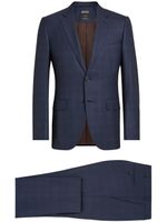 Zegna costume à carreaux Prince de Galles - Bleu - thumbnail