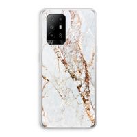 Goud marmer: Oppo A94 5G Transparant Hoesje