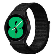 Sport Loop nylon bandje - Zwart - Samsung Galaxy watch 7 - 40mm / 44mm