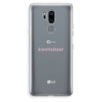kwetsbaar: LG G7 Thinq Transparant Hoesje