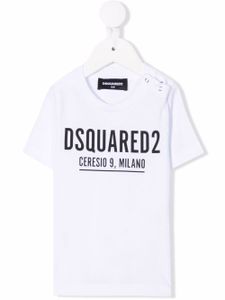 DSQUARED2 KIDS t-shirt à logo imprimé - Blanc