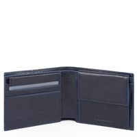 Piquadro Blue Square S Matte Men's Wallet With Coin Pocket Night Blue - thumbnail