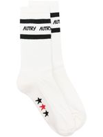 Autry chaussettes à logo brodé - Blanc - thumbnail