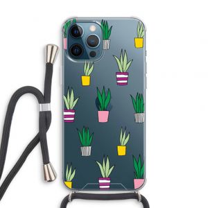 Sanseveria: iPhone 12 Pro Transparant Hoesje met koord