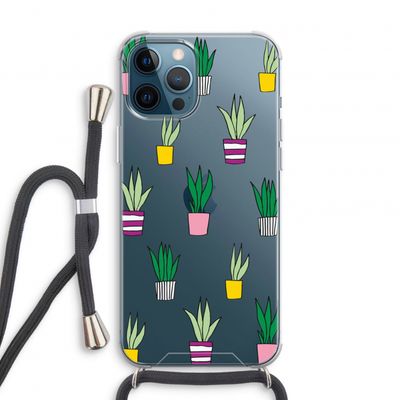 Sanseveria: iPhone 12 Pro Transparant Hoesje met koord