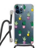Sanseveria: iPhone 12 Pro Transparant Hoesje met koord