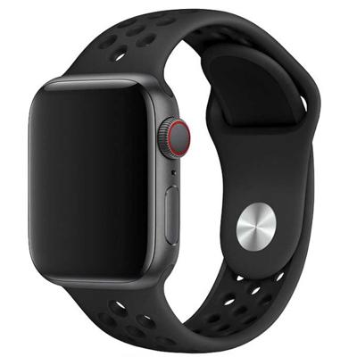 Apple Watch Dubbel Sport Band - Bruin Zwart - 44, 45, 46 & 49mm - SM Apple Watch Dubbel Sport Band - Bruin Zwart - 44, 45, 46 & 49mm - SM