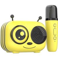 Karaokekit / Bluetooth-luidspreker en draadloze microfoon - Algemene voorwaarden - MAYA, Magische stemeffecten, batterijduur van 8 uur, opladen via USB
