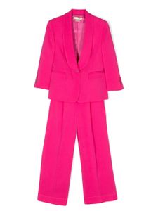 Stella McCartney Kids costume à veste à col châle - Rose