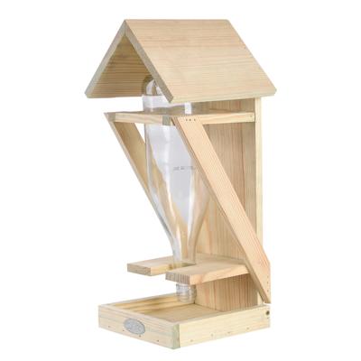 Wijnfles voedertafel - Best for birds