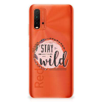 Xiaomi Poco M3 Telefoonhoesje met Naam Boho Stay Wild Xiaomi Poco M3 Telefoonhoesje met Naam Boho Stay Wild