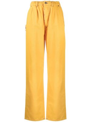 Mira Mikati jean droit à patch logo - Jaune