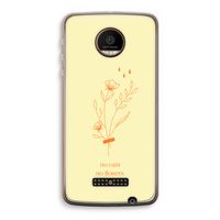 No rain no flowers: Motorola Moto Z Force Transparant Hoesje