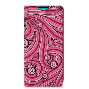 Samsung Galaxy A73 Bookcase Swirl Pink