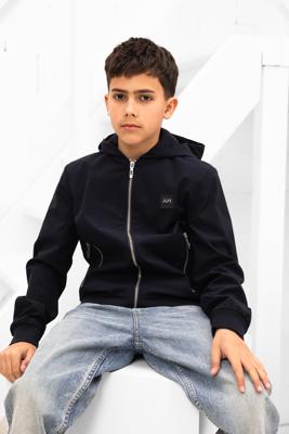 Antony Morato Hooded Bomber Jacket Kids Donkerblauw - Maat 176 - Kleur: Donkerblauw | Soccerfanshop