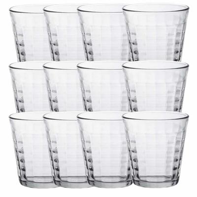 Duralex Drinkglazen Prisme - 24x stuks - glas - 275 ml - Waterglazen - Koffieglazen - Theeglazen