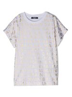 Balmain Kids t-shirt en coton à logo imprimé - Blanc - thumbnail