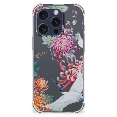 iPhone 16 Pro Case Anti-shock Bird Flowers iPhone 16 Pro Case Anti-shock Bird Flowers