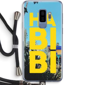 Habibi Majorelle : Samsung Galaxy S9 Plus Transparant Hoesje met koord