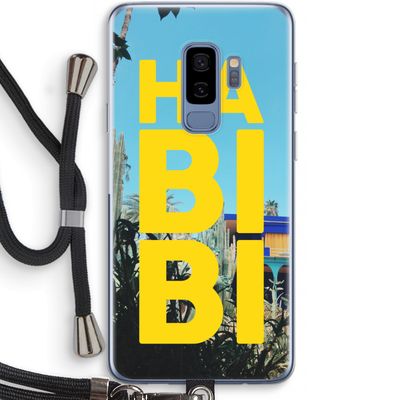 Habibi Majorelle : Samsung Galaxy S9 Plus Transparant Hoesje met koord