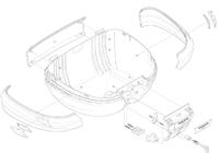 GIVI V56NT / V56NNT Onderschaal, & deksel voor koffers op de moto, ZV56FNTM