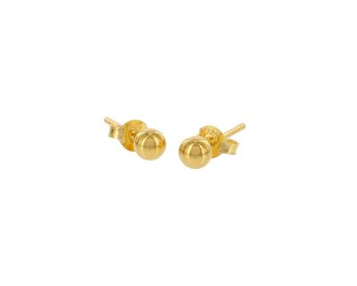 Karma Oorbellen Ball 4 mm Goud