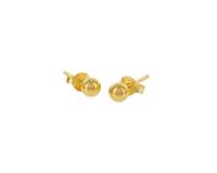 Karma Oorbellen Ball 4 mm Goud