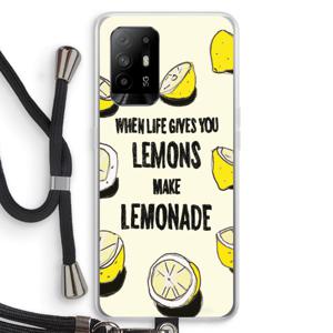Lemonade: Oppo A95 5G Transparant Hoesje met koord