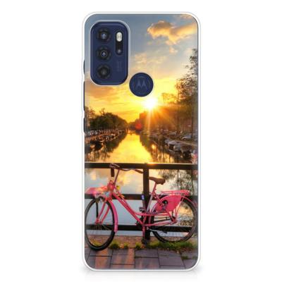 Motorola Moto G60s | Silliconen Back Cover | Amsterdamse Grachten