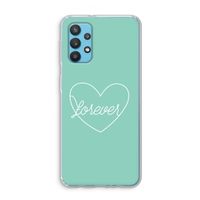 Forever heart pastel: Samsung Galaxy A32 4G Transparant Hoesje