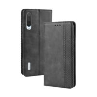 Magnetische Buckle retro Crazy Horse textuur horizontale Flip lederen case voor Xiaomi CC9e/a3 met houder & kaartsleuven & fotolijstjes (zwart)